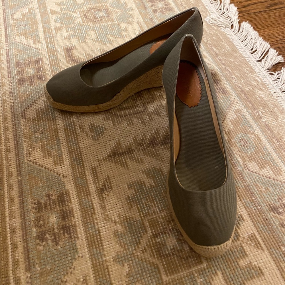 J. Crew Seville Espadrille Wedges in Canvas